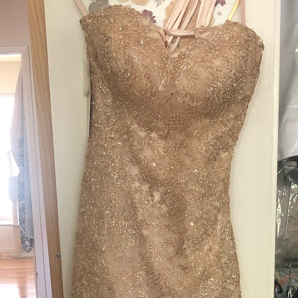 Gold Bridesmaid Dress